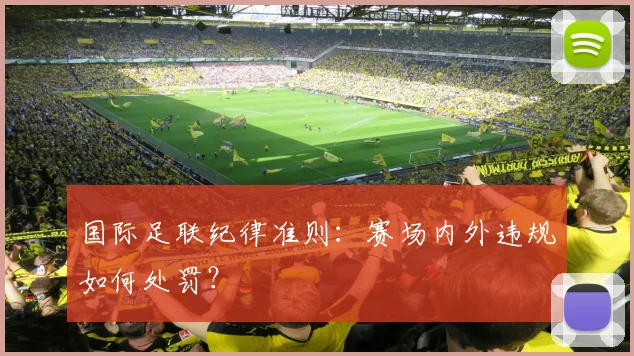 国际足联纪律准则：赛场内外违规如何处罚？